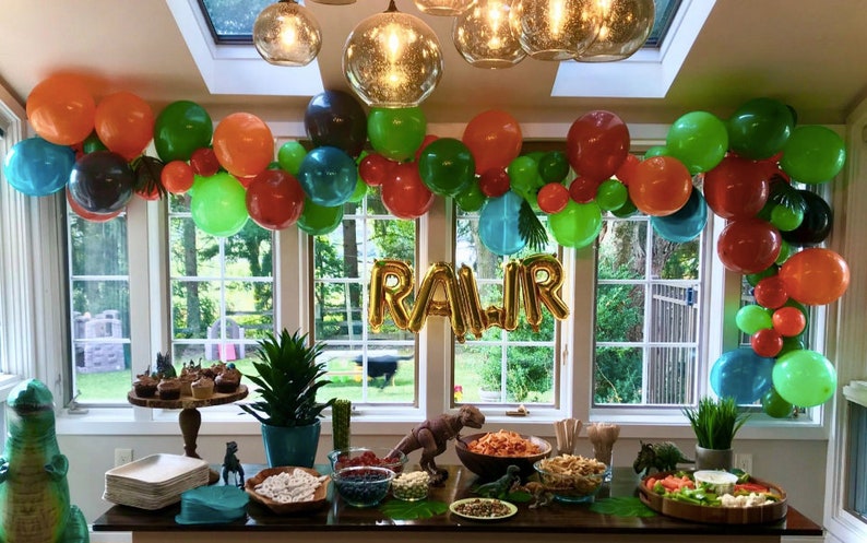 Jungle Balloon Garland Kit Two Wild Birthday Wild One Birthday Dinosaur Party Balloons Balloon Arch Kit Safari Threerex Birthday Decor