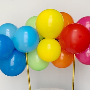 Rainbow Balloon Cloud, Balloon Garland Cake Topper DIY Kit, Balloon Cake Topper, Mini 5 Inch Balloons Cake Topper, Rainbow Cake Topper