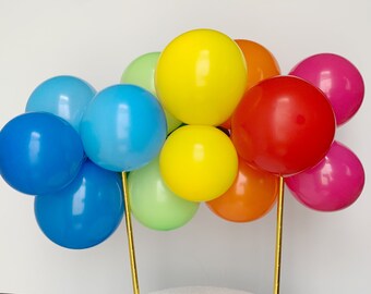 Rainbow Balloon Cloud, Balloon Garland Cake Topper DIY Kit, Balloon Cake Topper, Mini 5 Inch Balloons Cake Topper, Rainbow Cake Topper