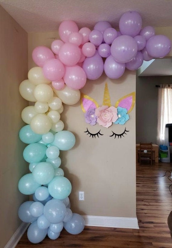 Balloon Garland Kit - Pastel Rainbow Balloon Garland Arch, Ice