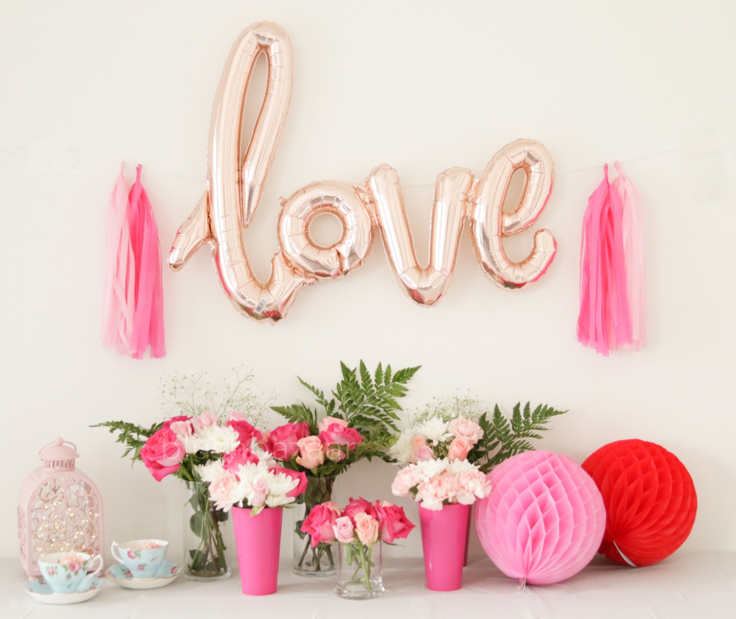 Rose Gold Script Love Balloon Rose Gold Balloon Banner Baby Etsy Rose Gold Script Love Balloon Rose Gold Balloon Banner Baby Etsy