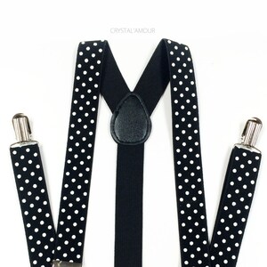 men&#39;s suspenders, POLKA DOT, black suspenders, black suspender, dark wine suspenders, white polka dot suspenders, black and white wedding
