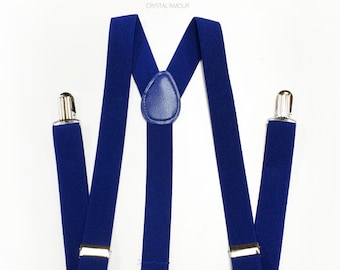 Relco Mens Navy Made in England 1/2 Inch Braces - UK