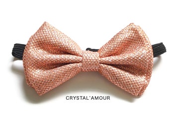 Bow tie, Bow ties for Men, Rose Gold Bow Tie, Bow Tie Clips, Bow Tie for Boys, Rose Gold Wedding, Blush Peach Bow Tie, Rose Gold, Bowties