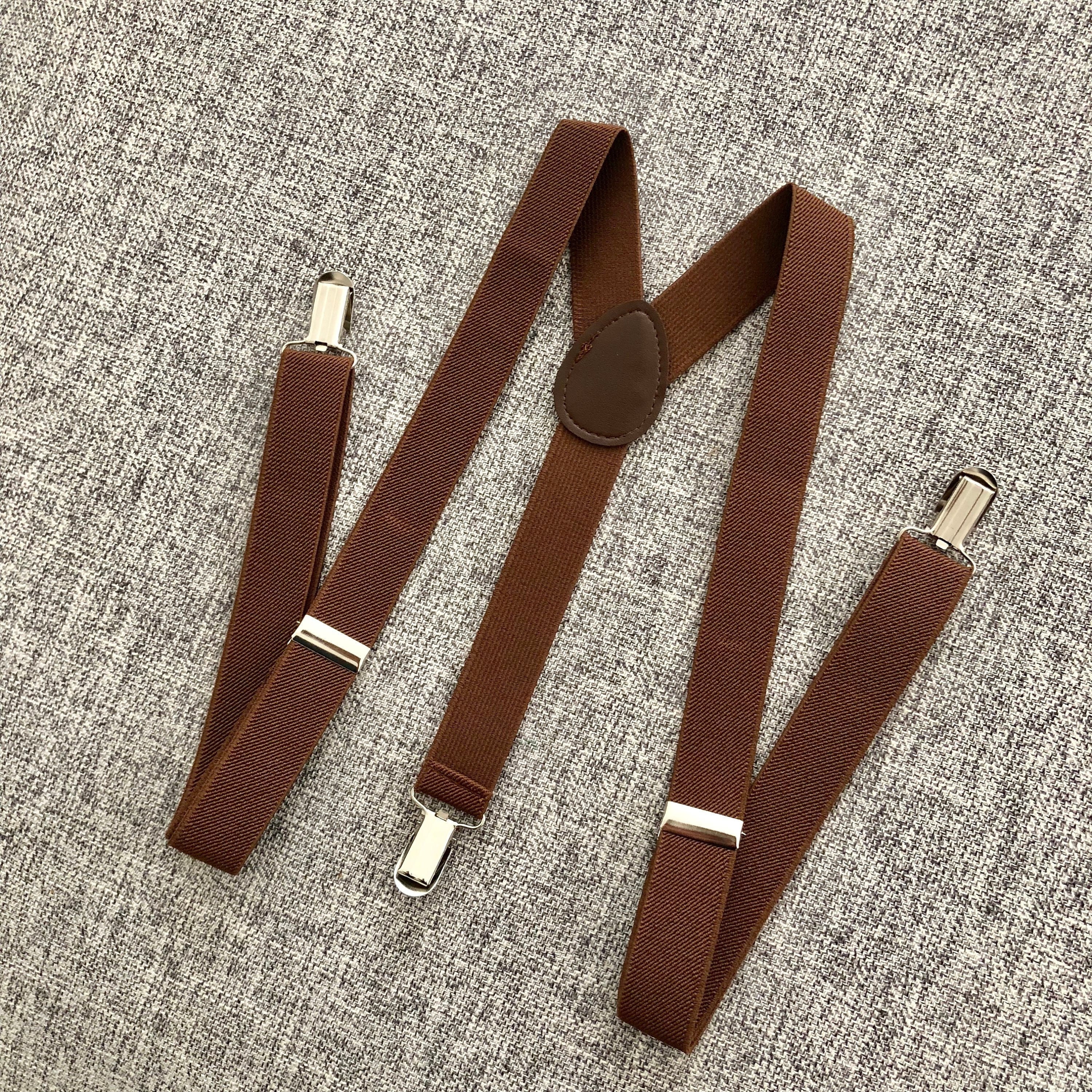 Brown Suspenders Men's Suspenders Brown Suspenders 1 Etsy