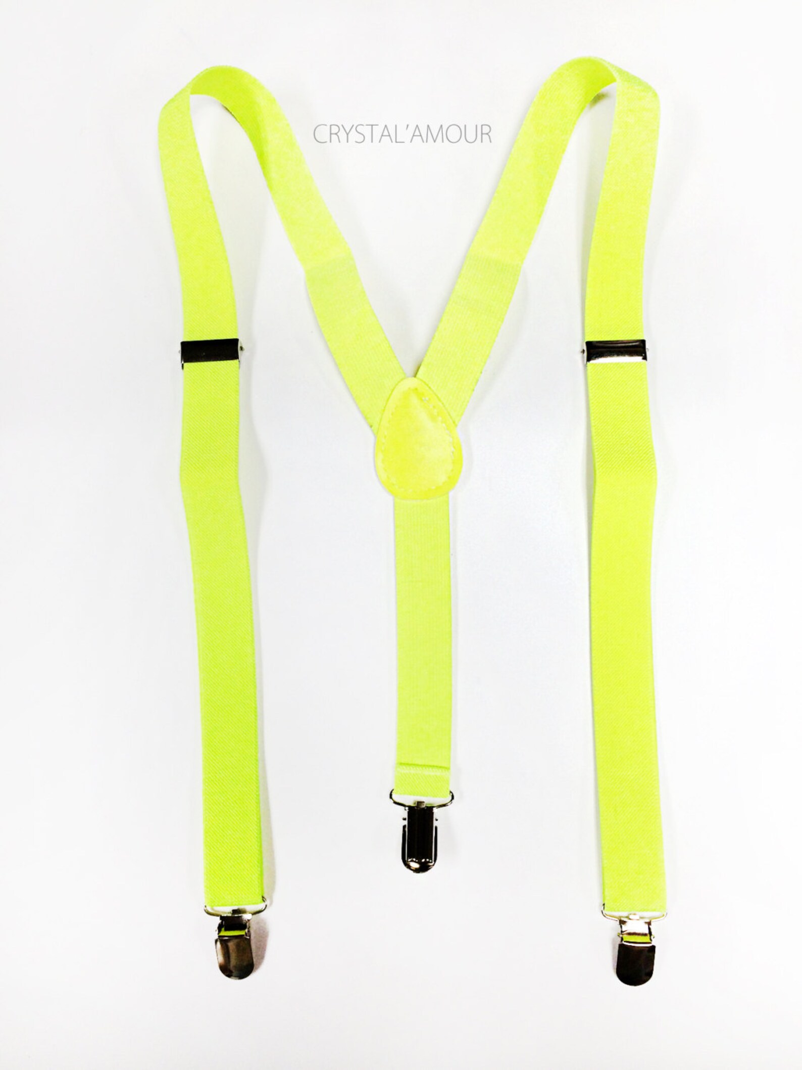 Neon Yellow Suspenders Unisex Suspenders Electric Yellow Etsy