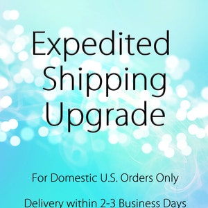 May include: Expedited Shipping Upgrade for Domestic U.S. Orders Only. Delivery within 2-3 Business Days.