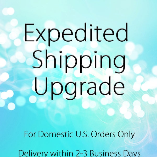 Add Domestic Priority Expedited Shipping Upgrade - Rush Delivery For U.S. Orders Only