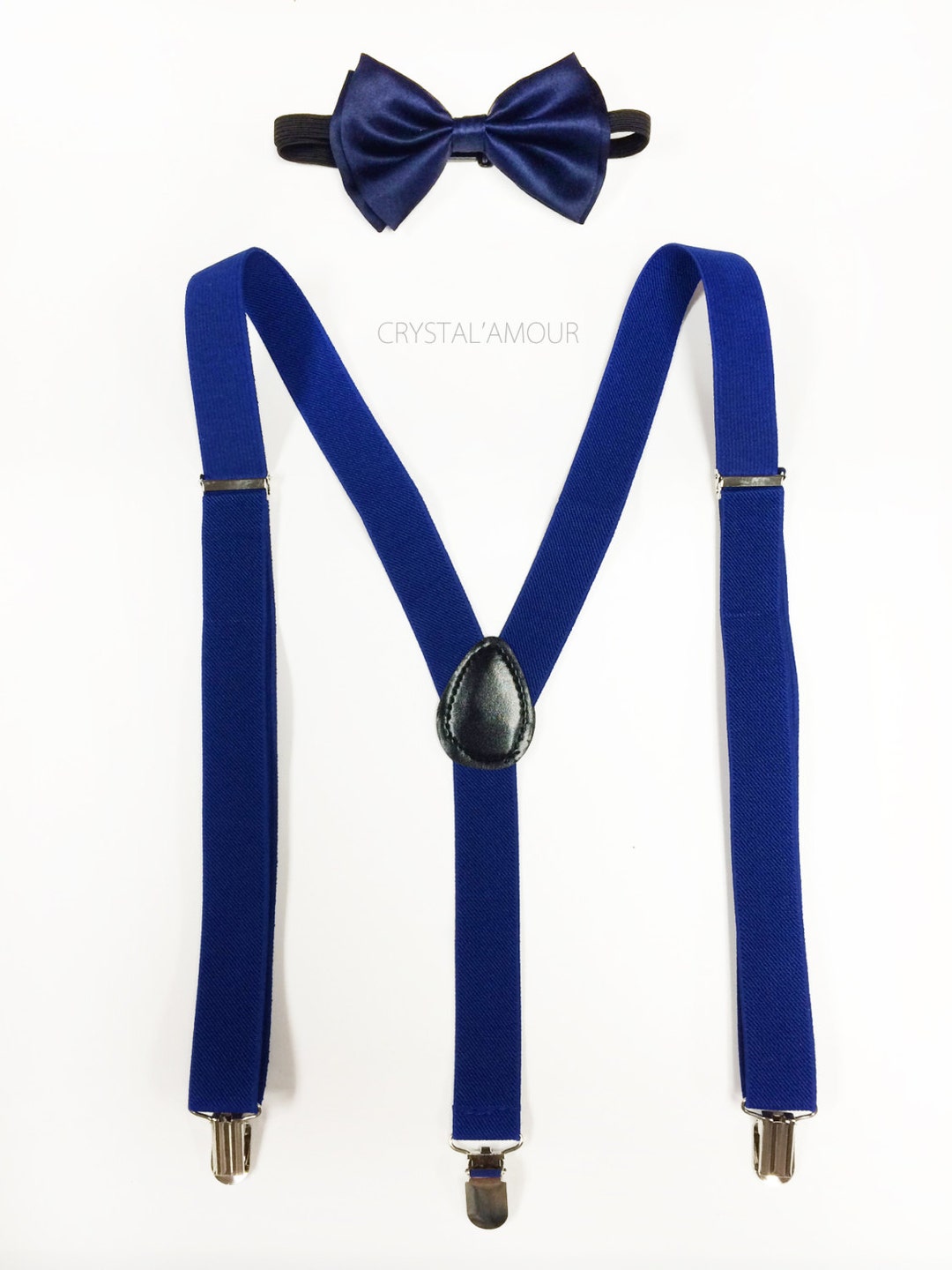 Mens Suspenders, Wedding Gift, Navy Blue Bowtie, Blue Suspenders, Mens Gift, Mens Suspenders and