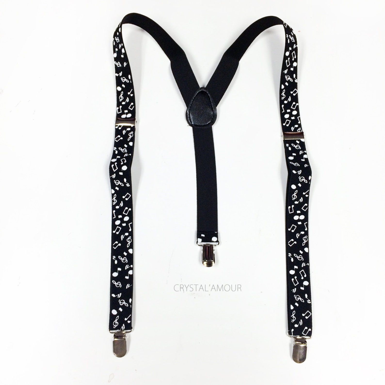 Mens Suspenders Black Suspenders Musical Notes Mens Etsy