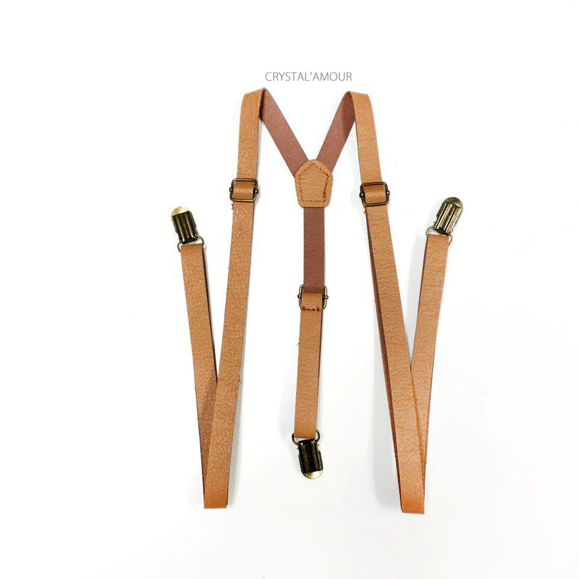 Brown Leather Suspenders Leather Suspenders Tan Suspenders Etsy