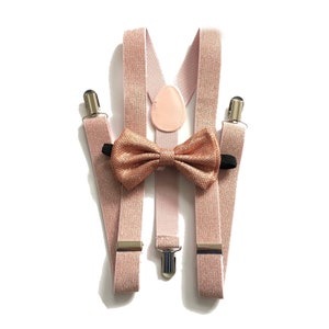 Rose gold wedding, rose gold suspenders, rose gold bowtie, rose gold bowtie, rose gold suspenders, rose gold bridal party, rose gold party