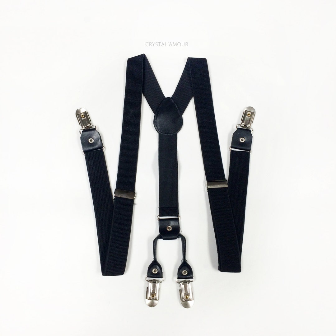 Mens Suspenders, Black Suspenders, Suspenders, Black Suspender, Men's ...