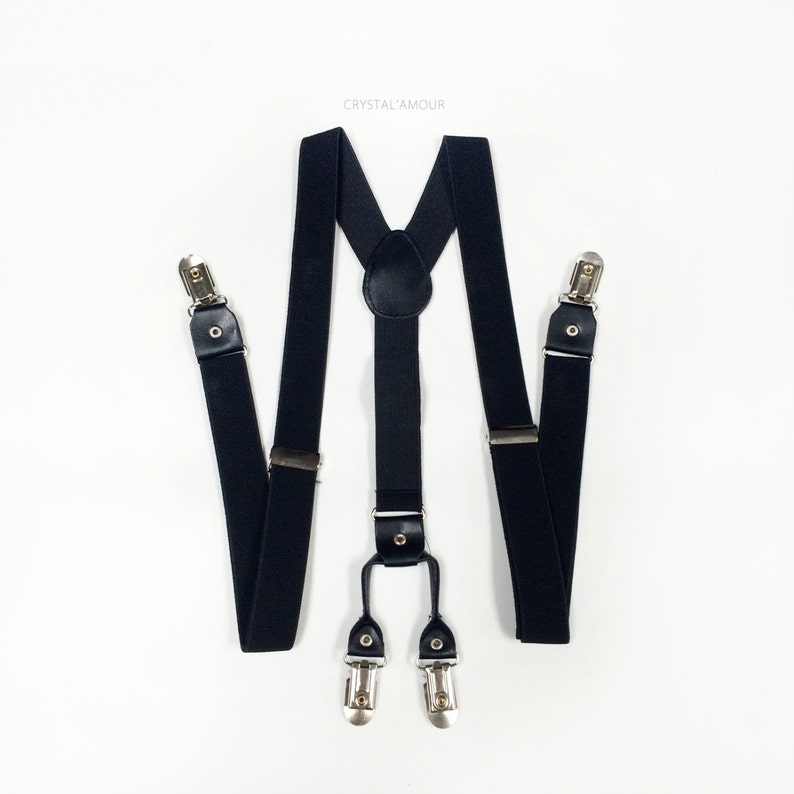 Mens Suspenders Black Suspenders Suspenders Black Etsy