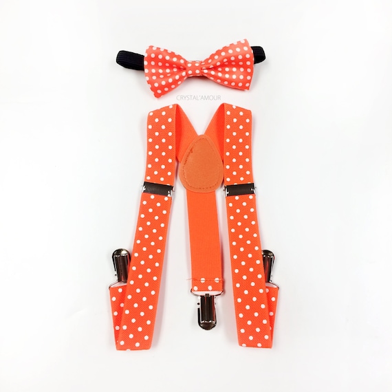 baby boy clothes baby girl clothes baby suspenders orange suspenders baby bowtie boys first birthday orange bowtie orange suspender