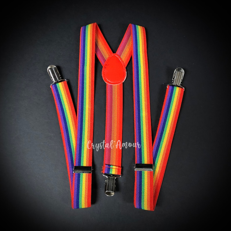 Rainbow Suspenders Suspenders for Men and Women Pride Etsy