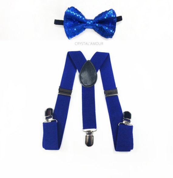 sequin bow tie and suspenders