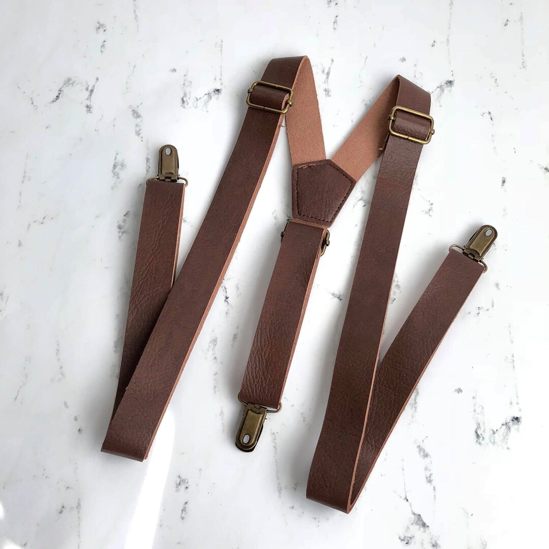 Authentic Suspenders Exotic Brown