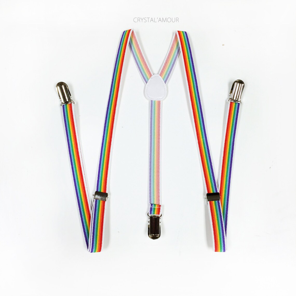 Mens suspenders Rainbow Suspenders mens suspender boys Etsy