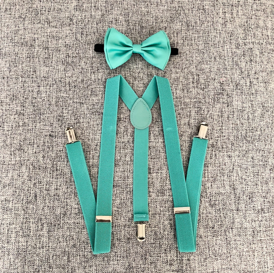 Bow Tie and Suspenders Set Suspenders Mint Green Bow Tie Etsy