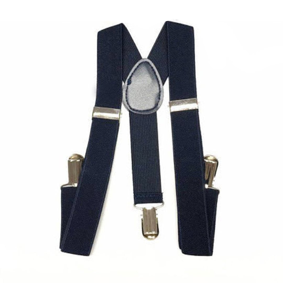 Kids Suspenders, Baby Boy Suspenders, Navy Blue Suspenders, Baby
