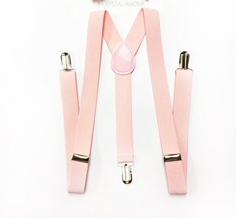 mens suspenders, blush pink suspenders, soft pink suspenders, peachy pink suspenders, mens suspenders, groomsmen, pastel pink suspenders image 1