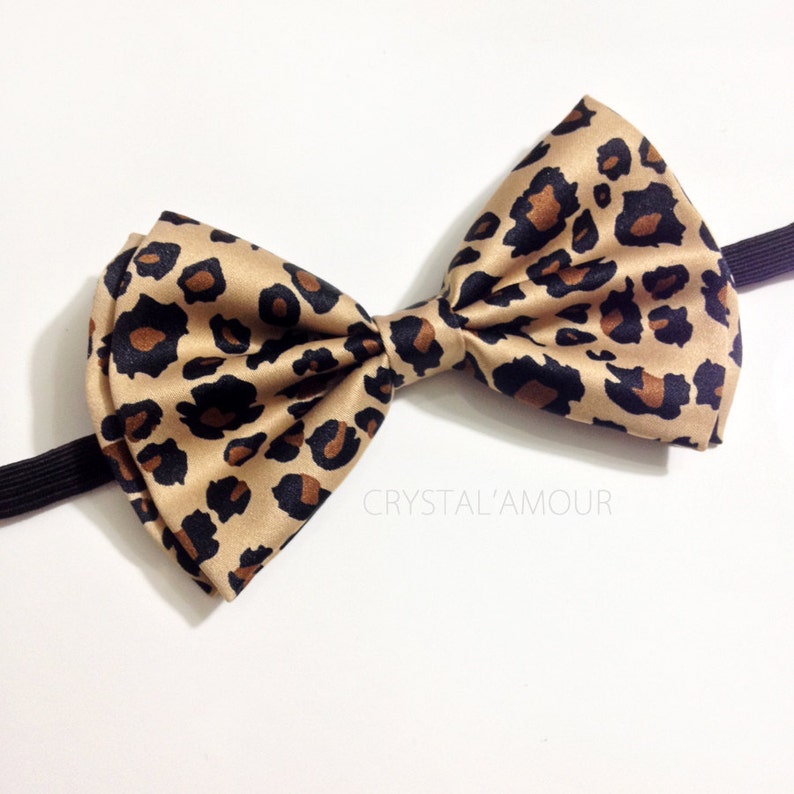 Luxurious Leopard Bowtie for Women/men Leopard Pattern Bow - Etsy