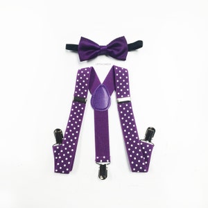 baby suspenders, baby boy clothes, baby bowtie, boys birthday outfit, boys suspenders, boys first birthday, purple suspenders