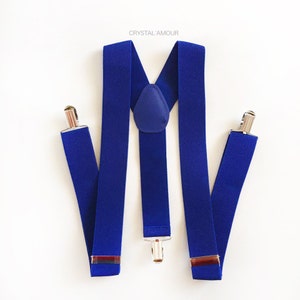 NEW Men&#39;s Suspenders, wide suspenders, 1.5 inch suspenders, royal blue suspenders, blue suspenders, adult suspenders, groomsmen gift