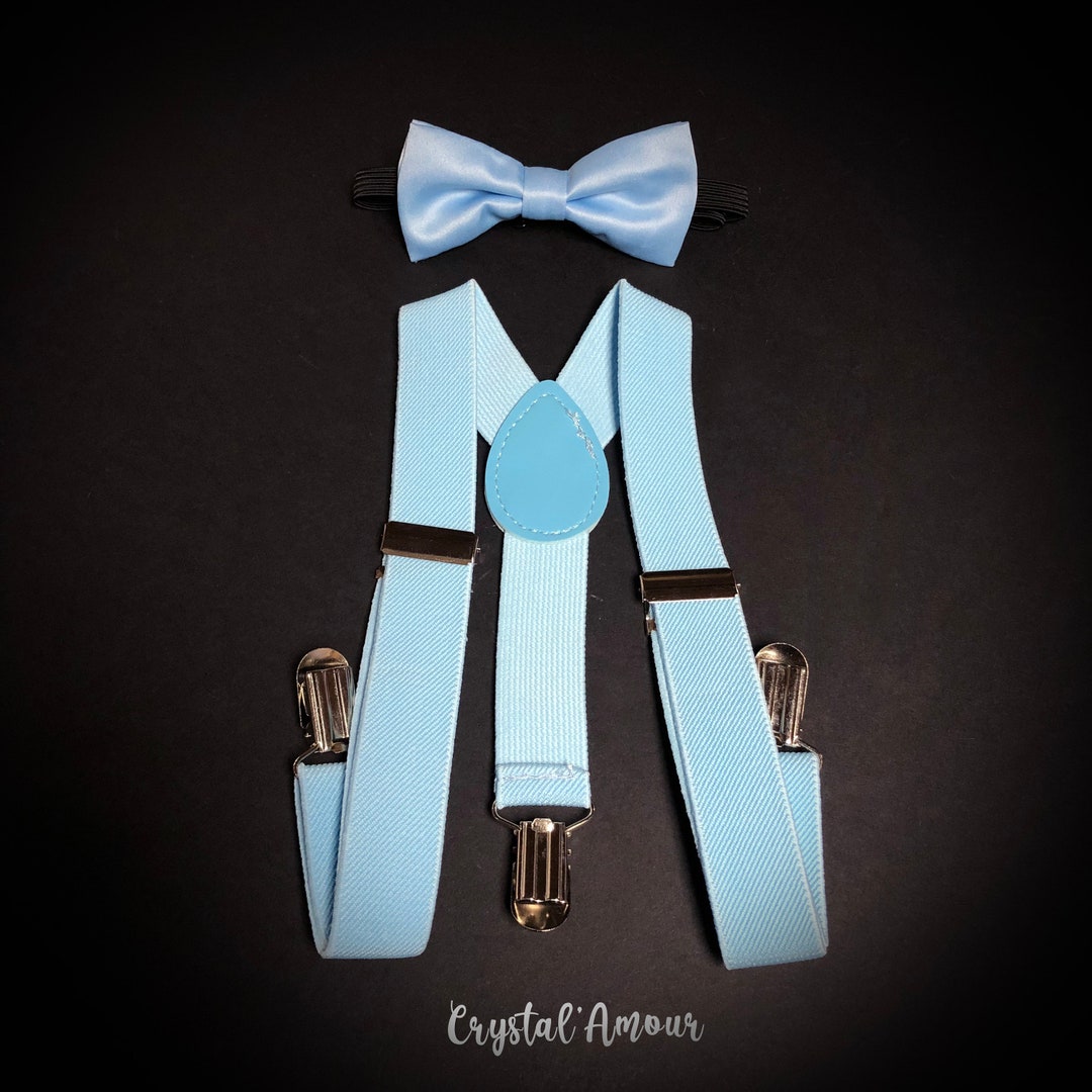 Boy's Baby Blue Suspenders Powder Blue Suspenders Light Etsy