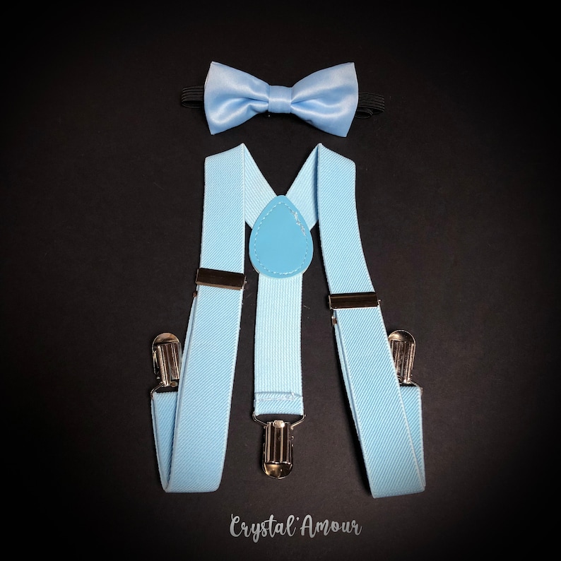 Boy's Baby Blue Suspenders Powder Blue Suspenders Light Etsy