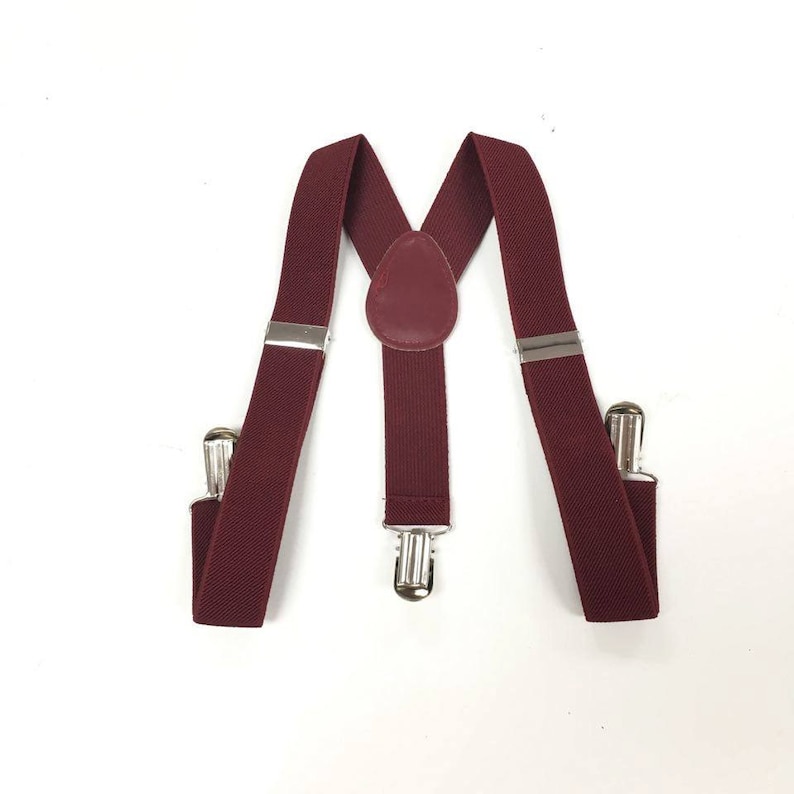 Baby Boy Clothes Burgundy Suspenders Kids Burgundy Etsy