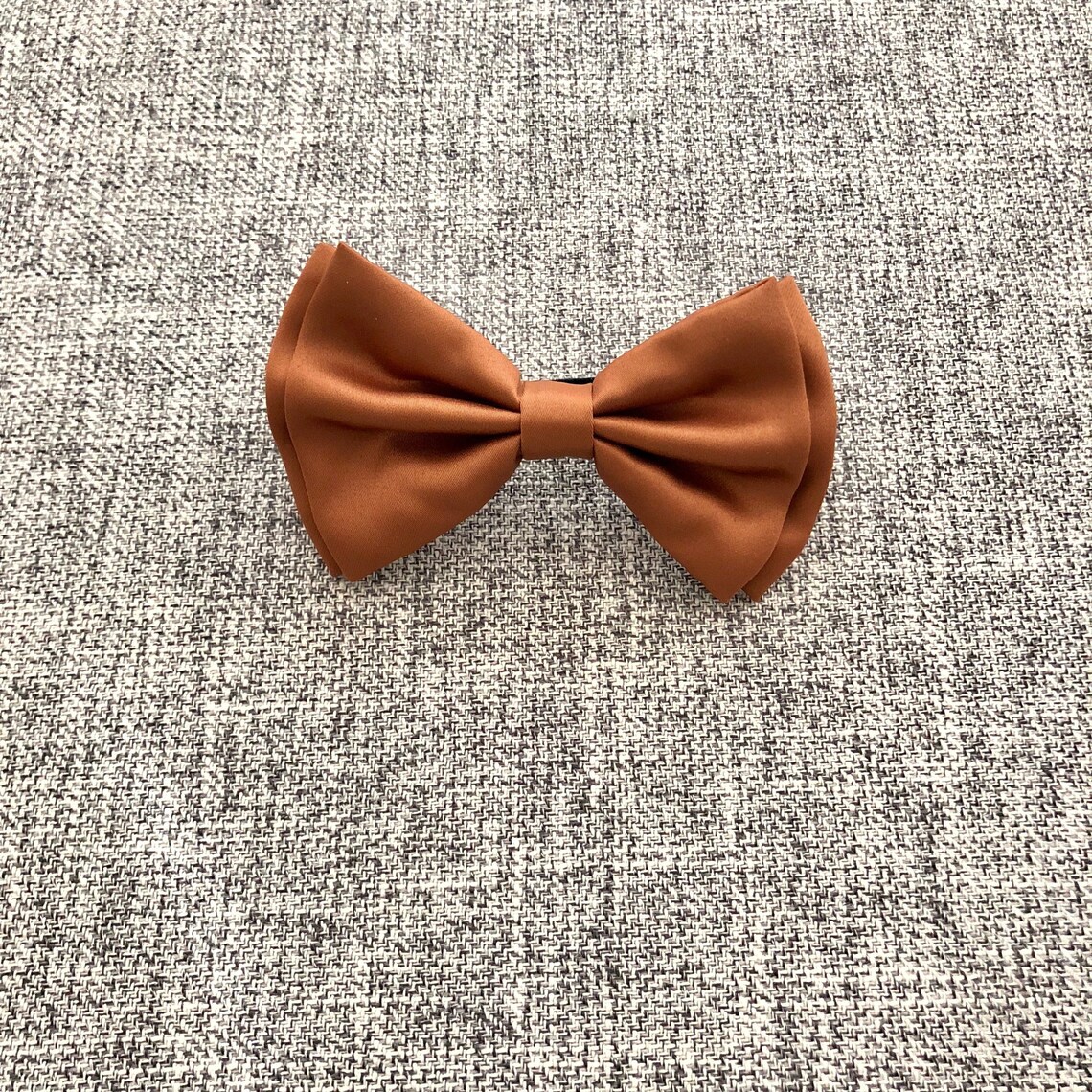 Brown Cotton Bow Tie For Men Adult / Teenge / Boy Kids / Baby - Foto 4