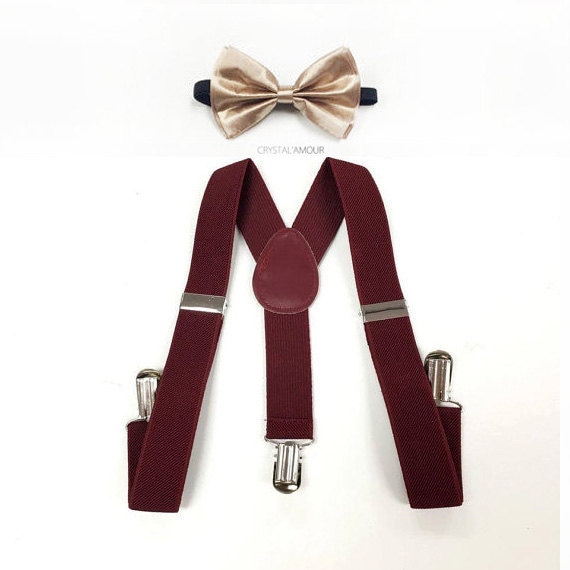 Bretelle Elastica Uomo E Donna A Y Con Papillon Abbinato: Set Elegante Per Matrimonio E Eventi Formali, N9000 III