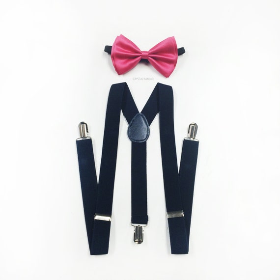 Black Tie Traje Negro Con Tirantes Y MoÃ±o Traje Azul Marino Con