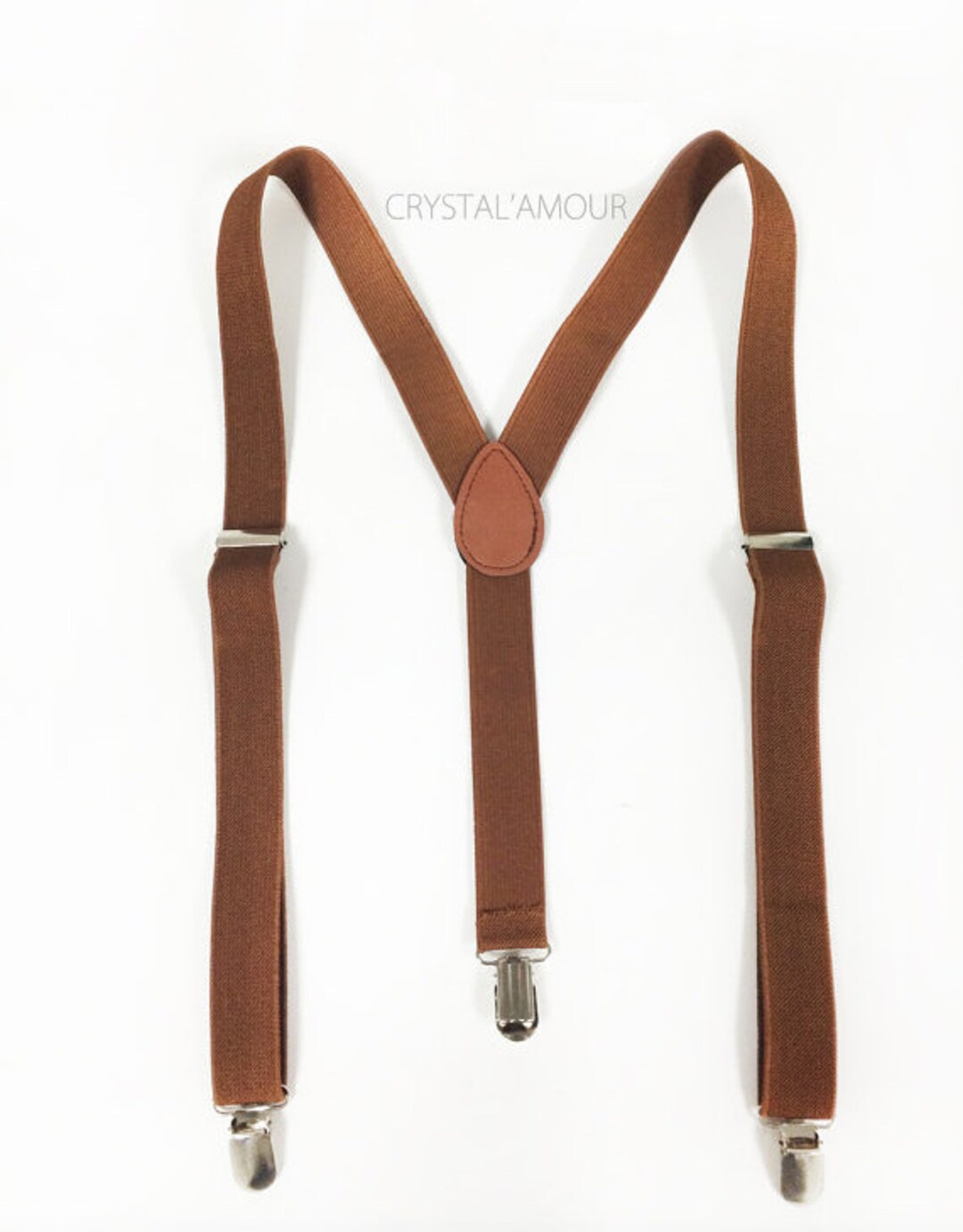 Brown Suspenders for Men, Brown Suspenders, Men Suspenders, Brown