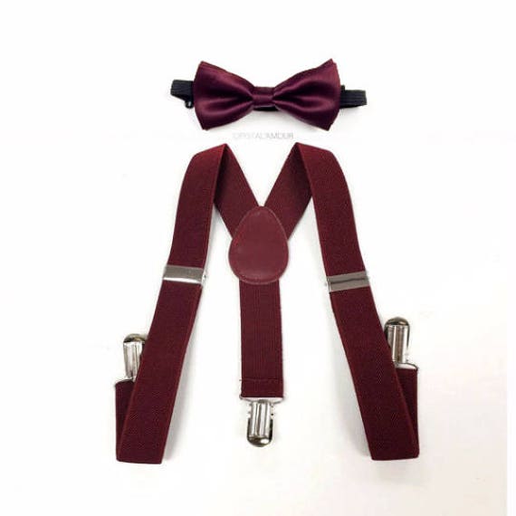 Bretelle Clip Regalo Set Bretelle Elastiche Per Bambini E Ragazzi Con Fiocco Regalo Abbinate N 1112579