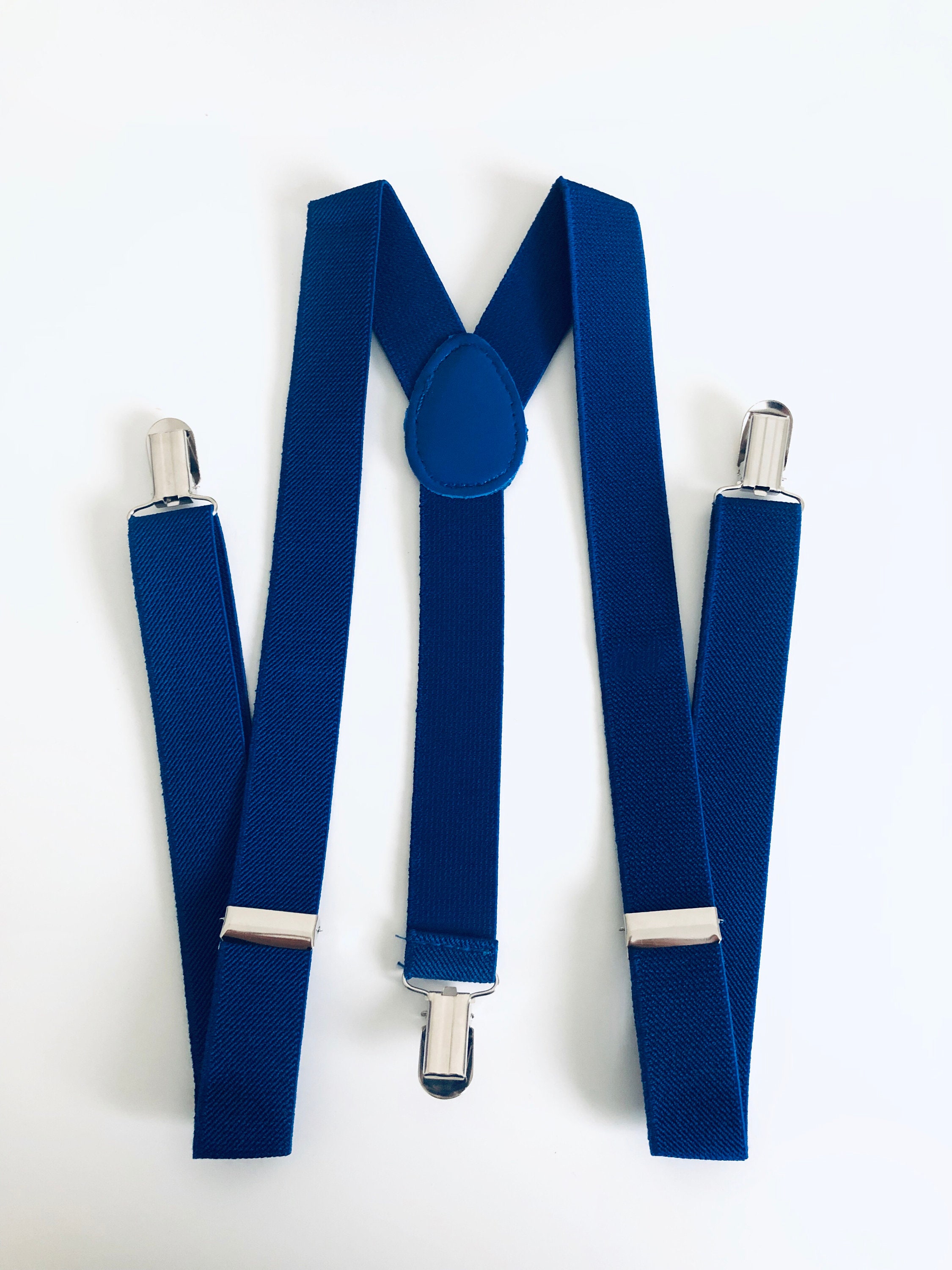 Royal blue suspender and bow tie set suspender and bow tie Etsy