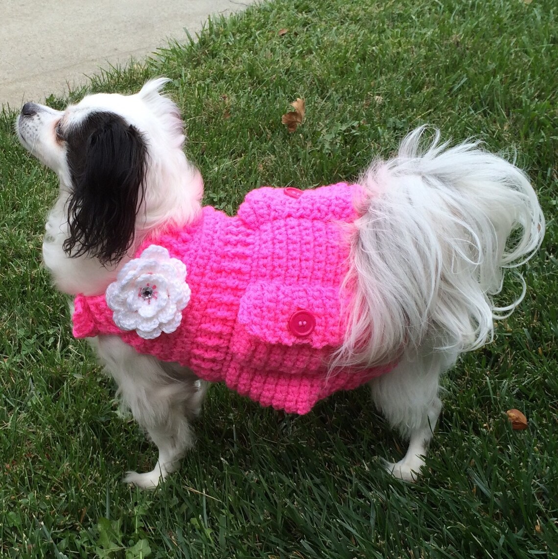 Crochet doggie sweater doggie fashion sweater doggie Etsy