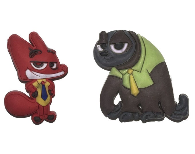 Zootopia Shoe Charm, Clog Charms, Croc Charms, Zootopia Charms, Jibbitz