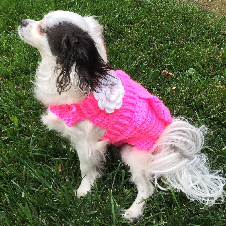 Crochet doggie sweater doggie fashion sweater doggie Etsy