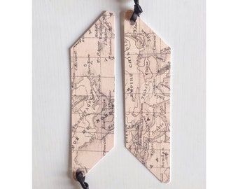 Handmade Bookmarks World Map Set