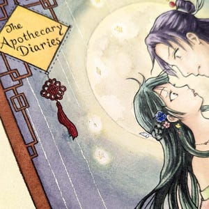 Apothecary Diaries Fan Art - Art Nouveau style watercolor painting image 2