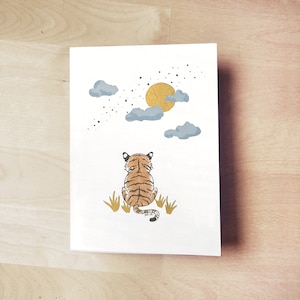 Tiger Butt Hand Painted Greeting Card Blank - Year of the Tiger Lunar Zodiac