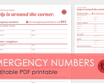 emergency phone numbers list