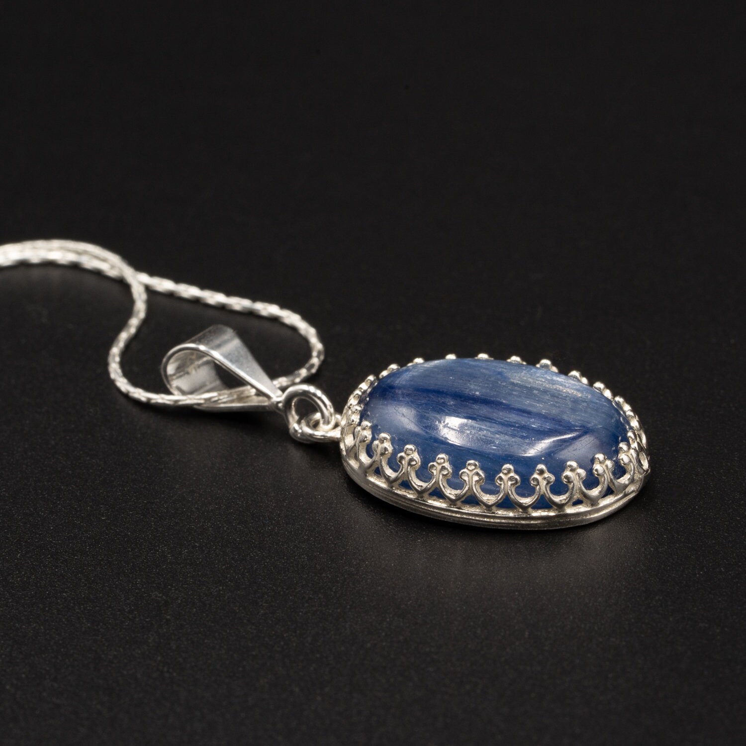 Kyanite necklace kyanite jewelry kyanite sterling silver Etsy