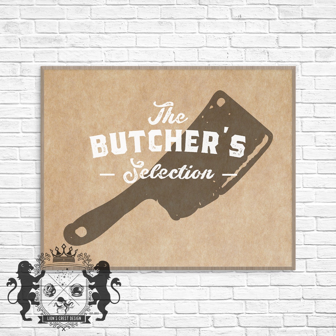Vintage Butcher Shop Signs Kitchen Artwork Printable Decor Etsy
