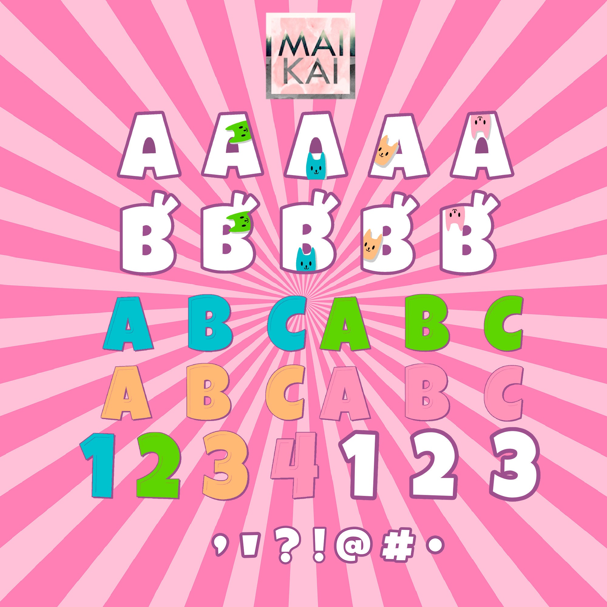 Gabby's Dollhouse Alphabet Gabby Dollhouse Letters Great Etsy Australia