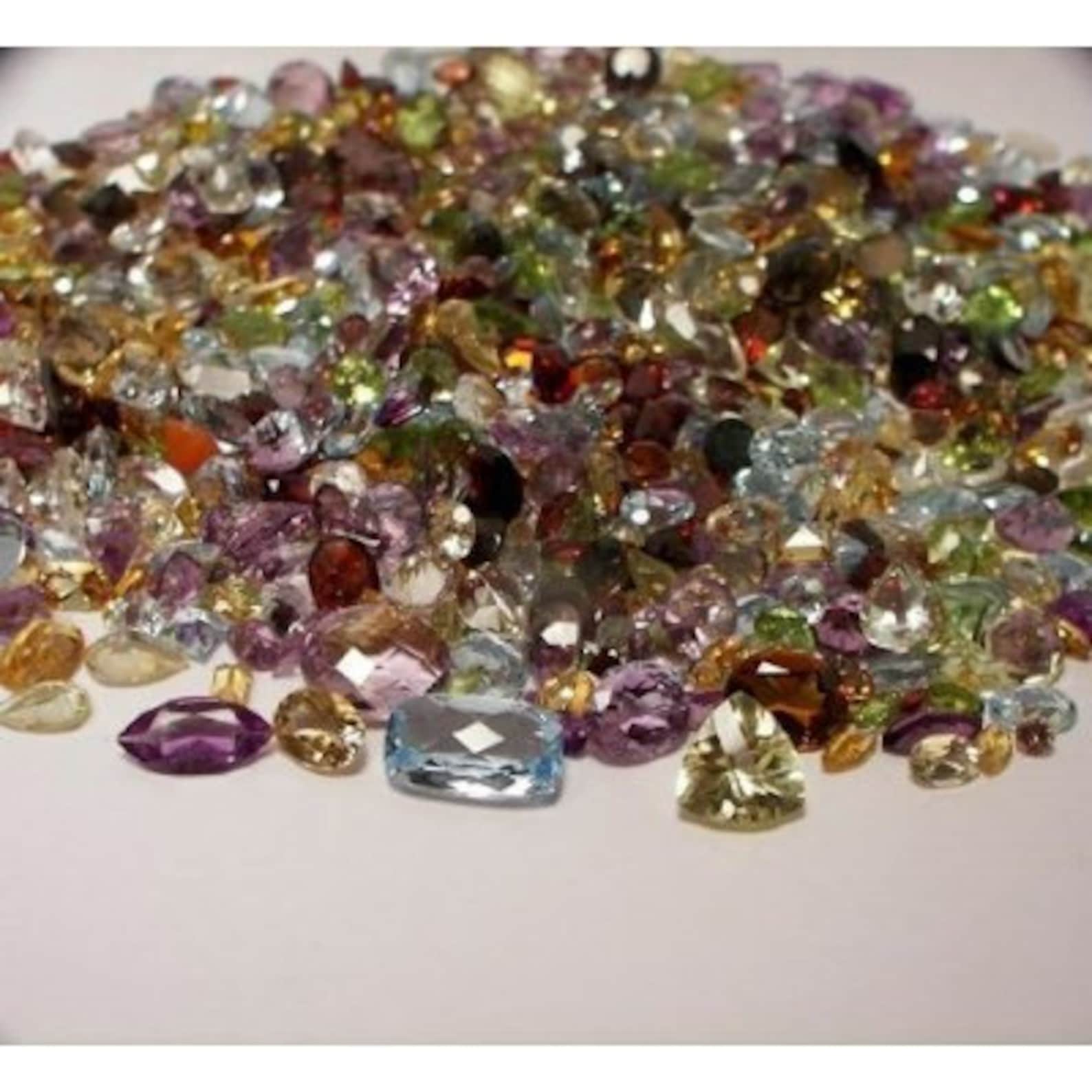 100 carats mixed loose gemstones natural gemstones mix mixed Etsy