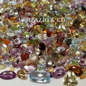 Gemstones loose natural gemstones 100 carat mix mixed gemstone lot wholesale loose mixed gemstones gems Natural loose gemstones mixed lot image 2